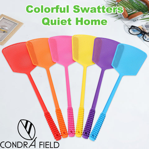 Condra Field long-handle fly swatter with ergonomic grip for easy swatting.