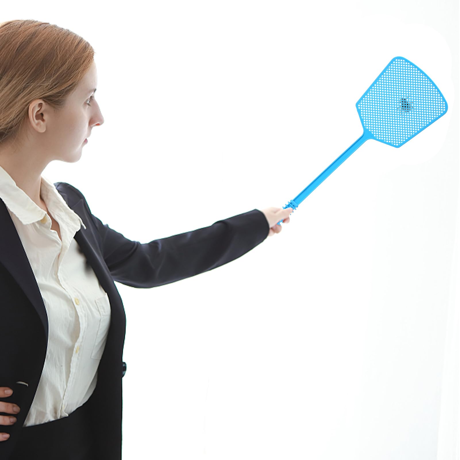 Condra Field sturdy flexible fly swatter protecting furniture during swats.