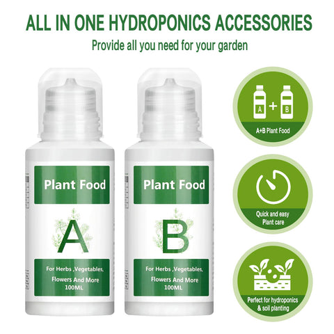 Connova A and B dispensing cup enables precise nutrient metering for healthy roots.