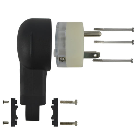 Conntek ASTT-30P close-up shows 30A plug design for RV outlets