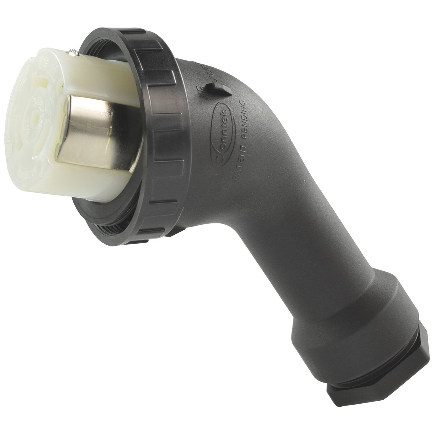 Conntek NEMA SS2-50R locking connector with a rugged black nylon body.