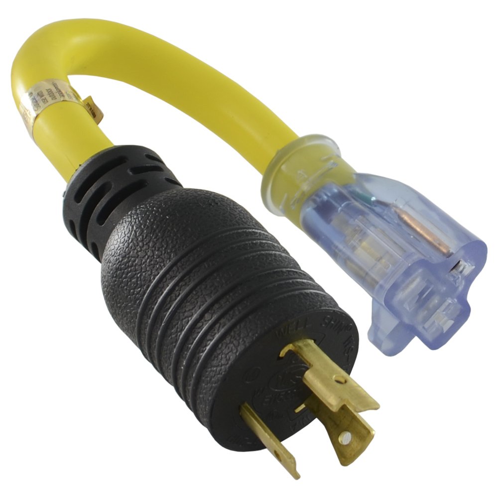 Conntek PL520520 L5-20P plug close-up for reliable locking power connection.
