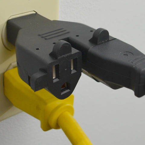 Conntek RL-30104 outlet configuration close-up for two devices.
