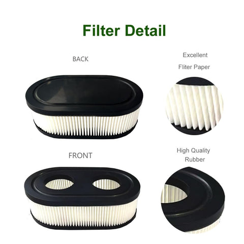 Two-pack air filter set provides ready replacements for ongoing maintenance.