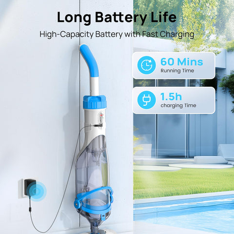 Consciot pool vacuum head illustrates strong suction motor performance