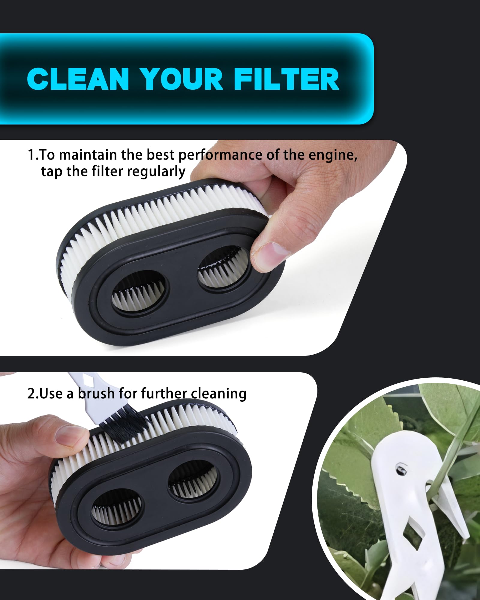 ConsoLife filter kit shields engine from dust for consistent performance.