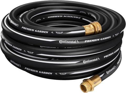 Continental Premium Garden black brass fittings ensure secure hose connections.