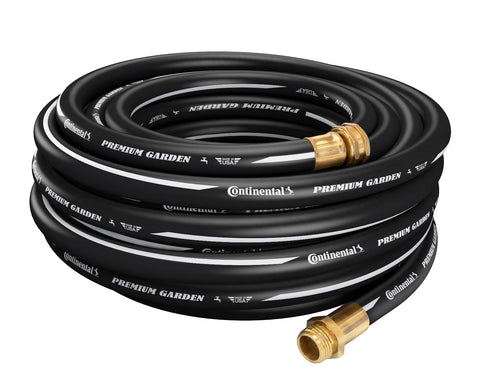 Continental Premium Garden Hose with brass fittings for durable outdoor watering