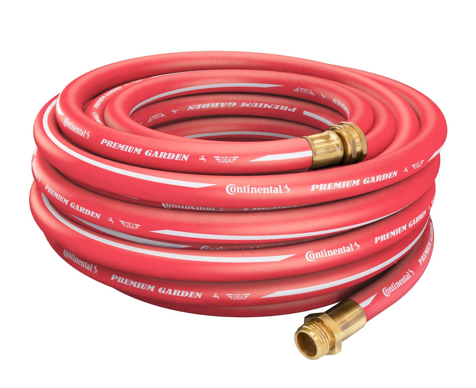 Continental Premium Garden Red Hose showing rugged outer shell for outdoor use.