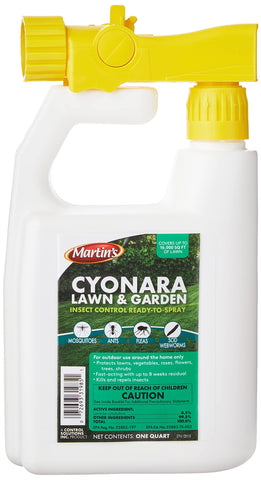 Control Solutions Cyonara bottle ready for outdoor pest control on lawns.