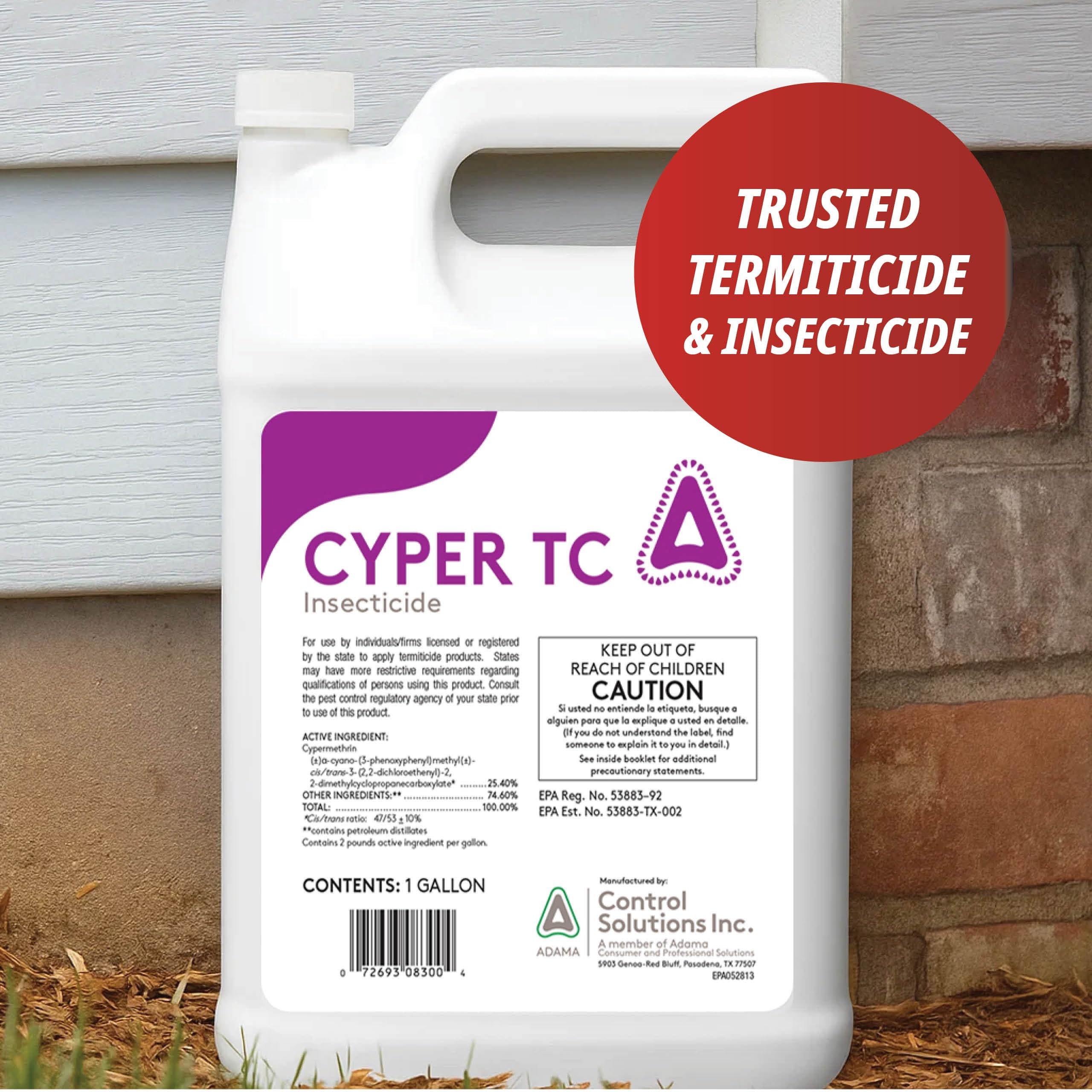 Cyper TC Termite application spray demonstrating barrier creation and pest prevention