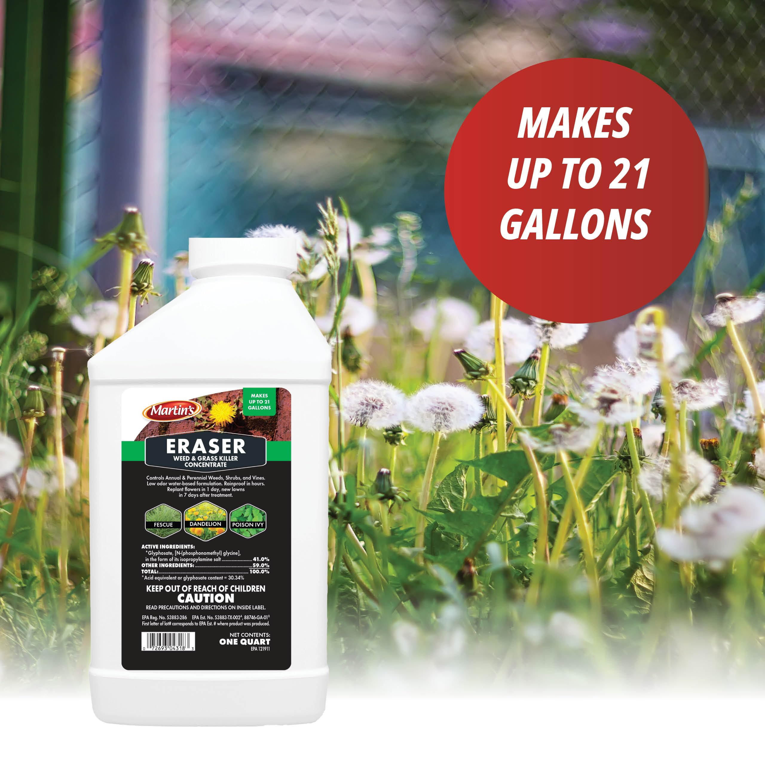 Control Solutions Eraser spray application image demonstrates easy, rainproof performance within hours.