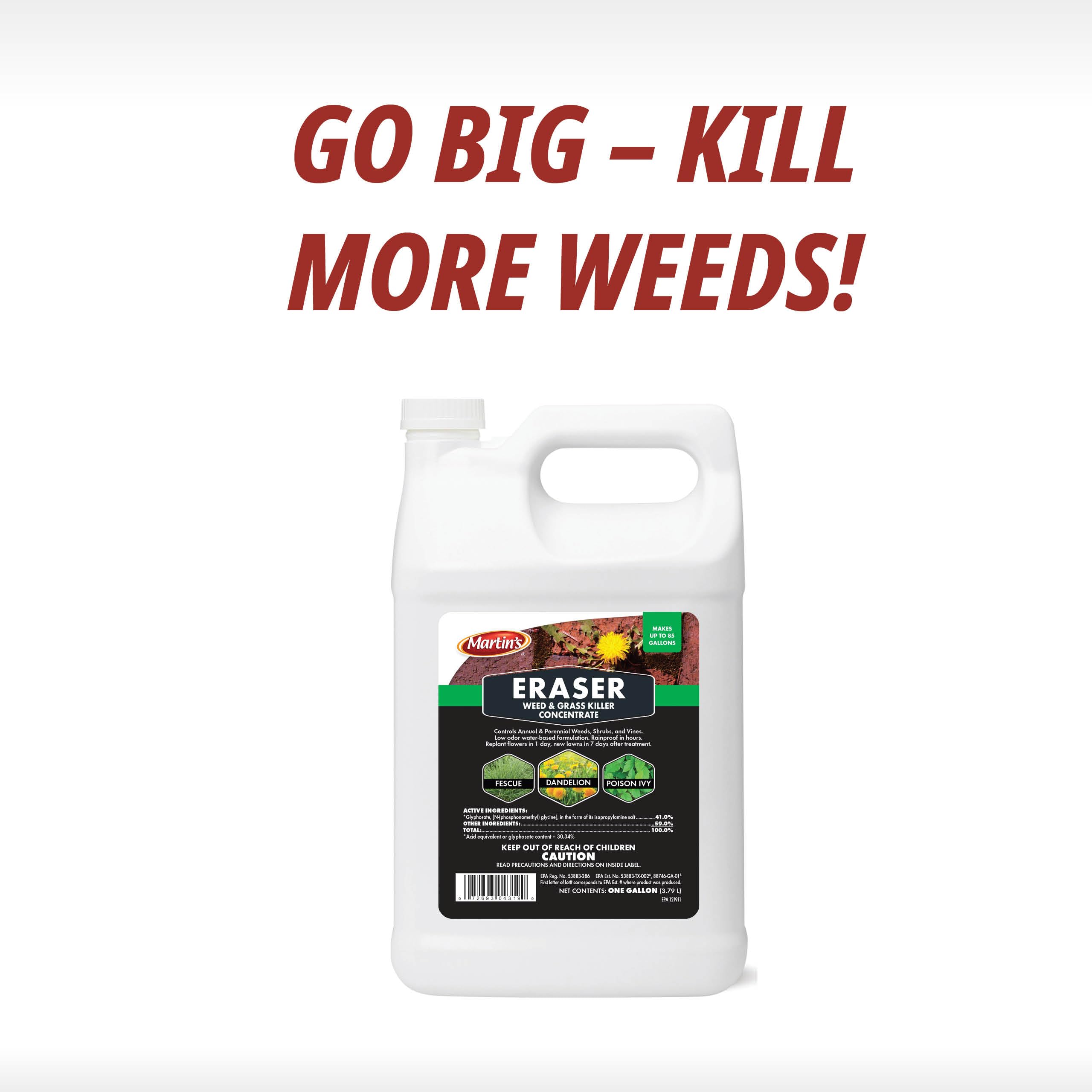 Control Solutions Eraser weed killer USA origin, quality formulation for reliable outdoor weed management.