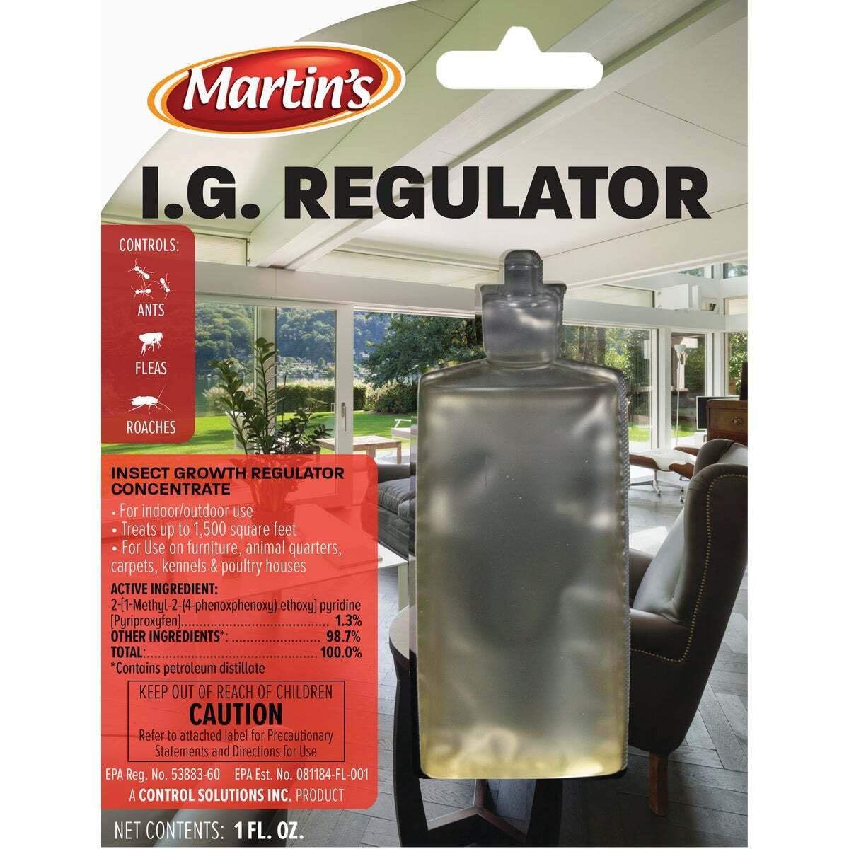 IG Regulator shows dilution guidance and per-gallon dosing for easy measurement.