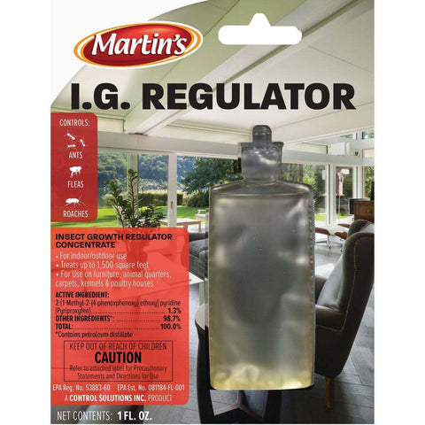 IG Regulator shows dilution guidance and per-gallon dosing for easy measurement.