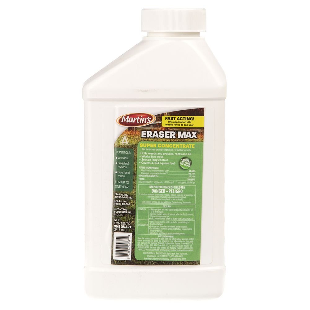 Control Solutions Martin's Eraser Max 32oz bottle for post-emergent weed control in outdoor spaces.