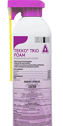 Control Solutions Tekko Trio IGR Foam 15oz expanding foam targets cracks and crevices to regulate pest growth