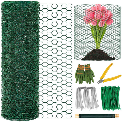 Convivium plant protectors kit with PVC-coated wire shields roses from small animals.