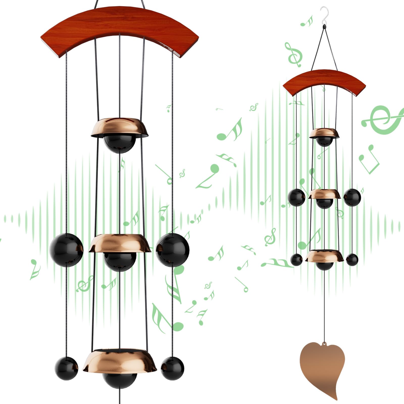 Coobest porch wind bell 26 inches adding elegance to outdoor space