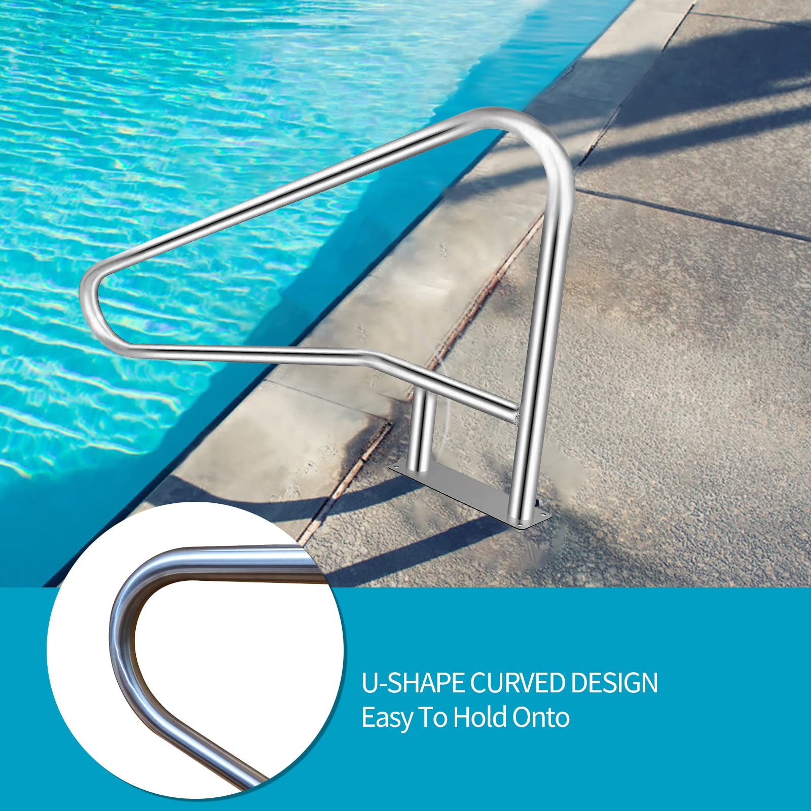 Coocure 304 stainless steel construction resists rust for lasting performance.