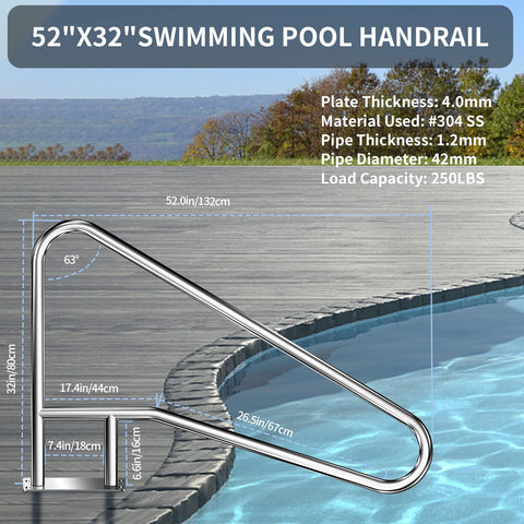 Coocure pool rail angled design blends with poolscape for stylish safety.