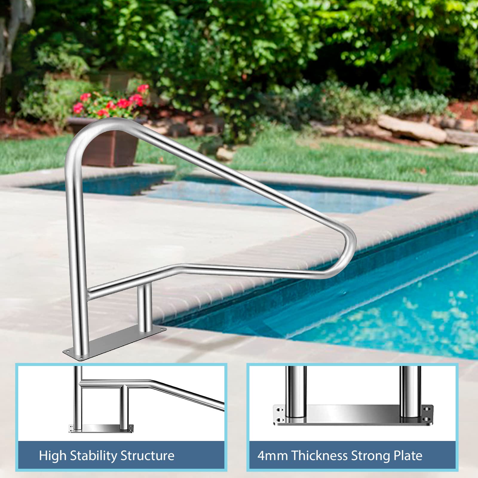 Coocure blue nonslip cover reduces slip risk when hands are wet.