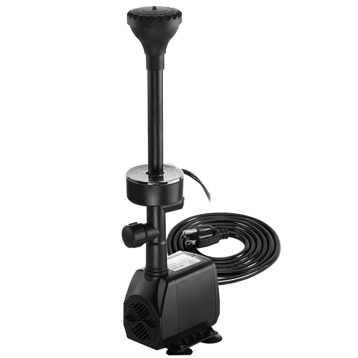 COODIA 730GPH pump front view for reliable pond circulation.