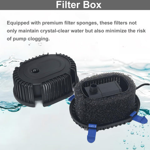 COODIA pond filter lid with safety clasp for easy maintenance