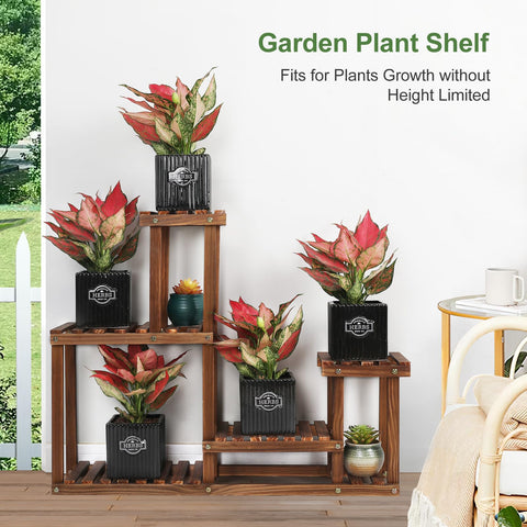 COOGOU corner placement maximizes space-saving display for plants and decor