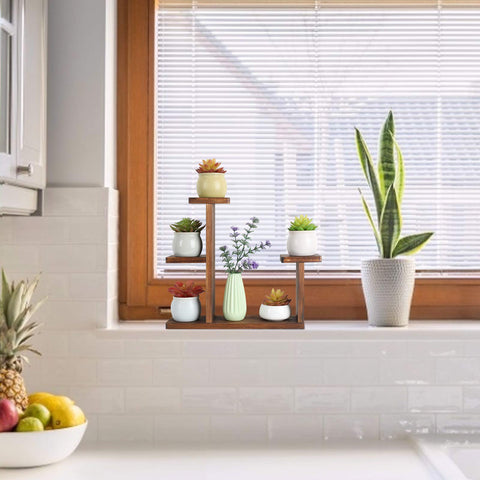 COOGOU three-tier plant stand highlighting layered pot arrangement