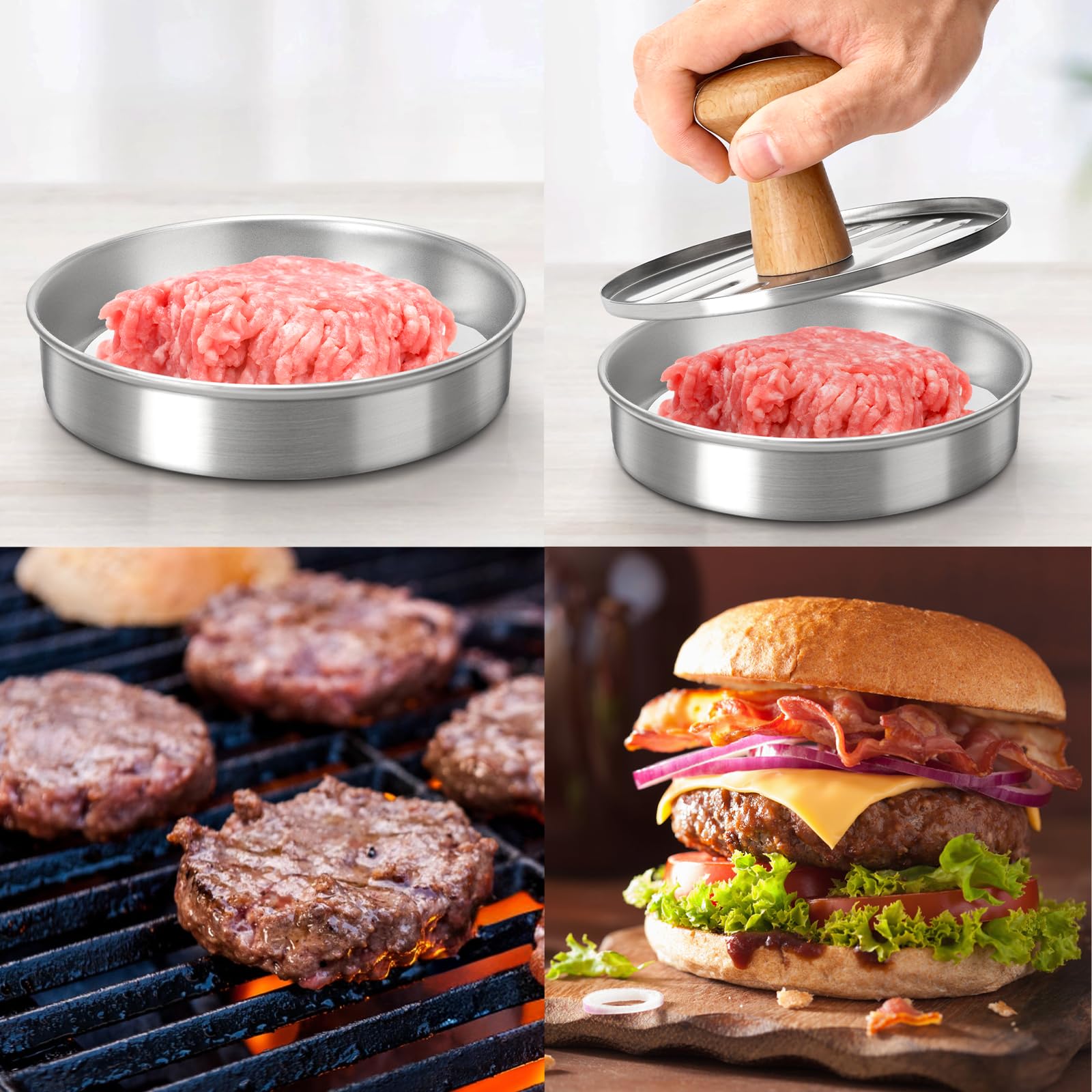 Cook Guy 100 patty papers set supports tidy prep and portion control.