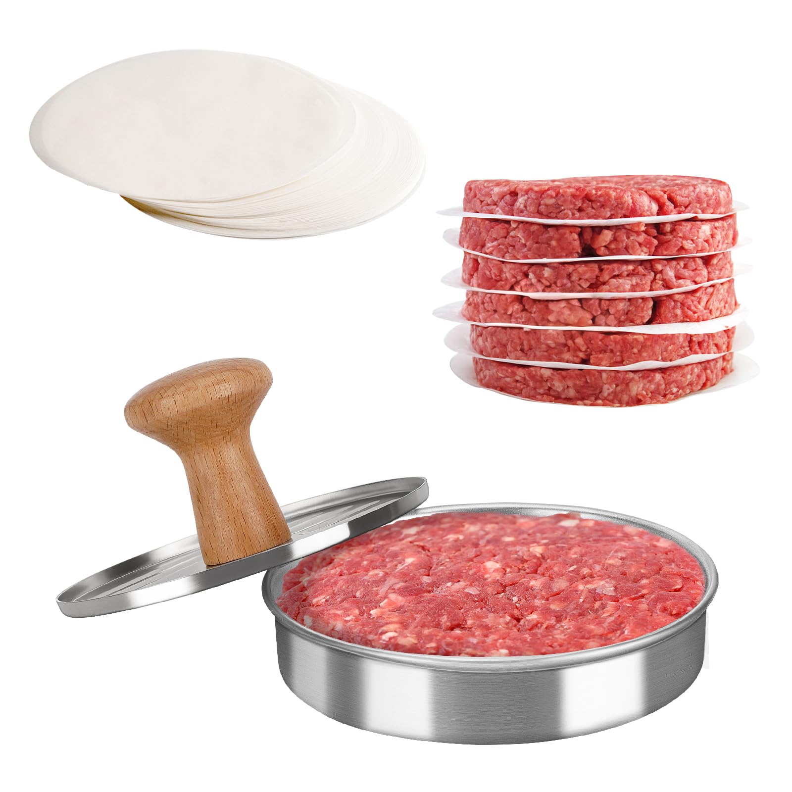 Cook Guy stainless steel body highlights durable, rust-resistant construction.