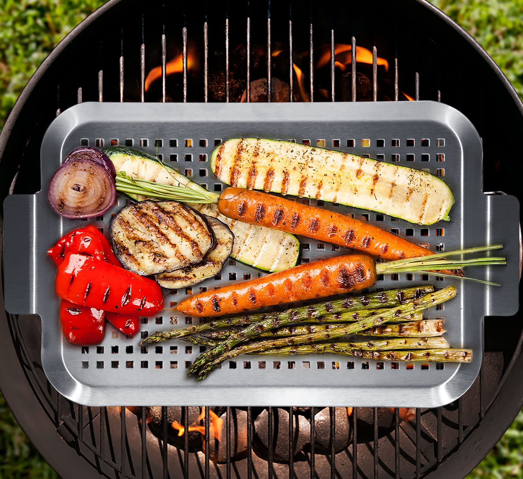 Cook Time easy-clean surface saves time after barbecues.