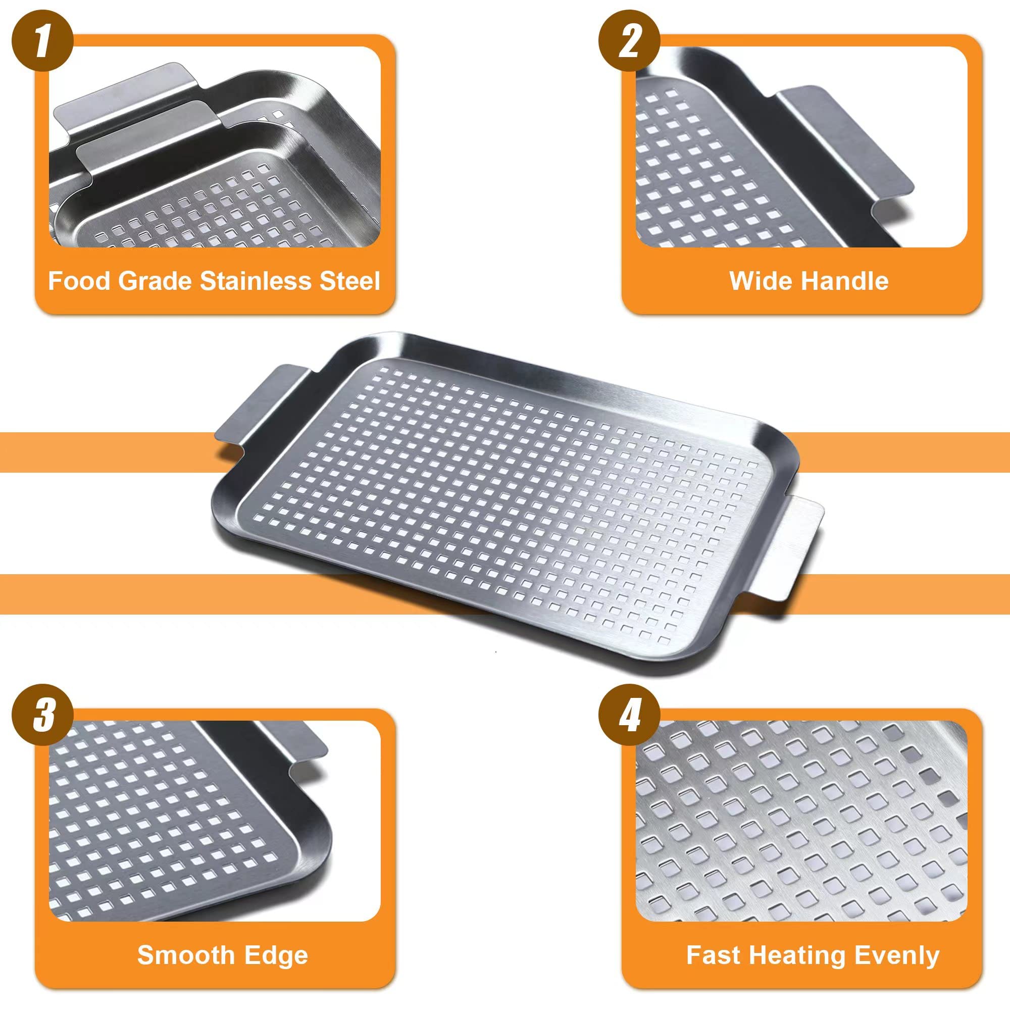 Cook Time grill pan set small ideal for compact batches