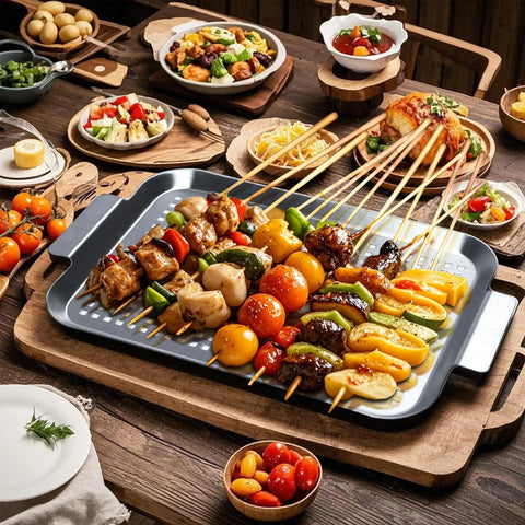 Cook Time outdoor grill topper compatible with multiple grill types.