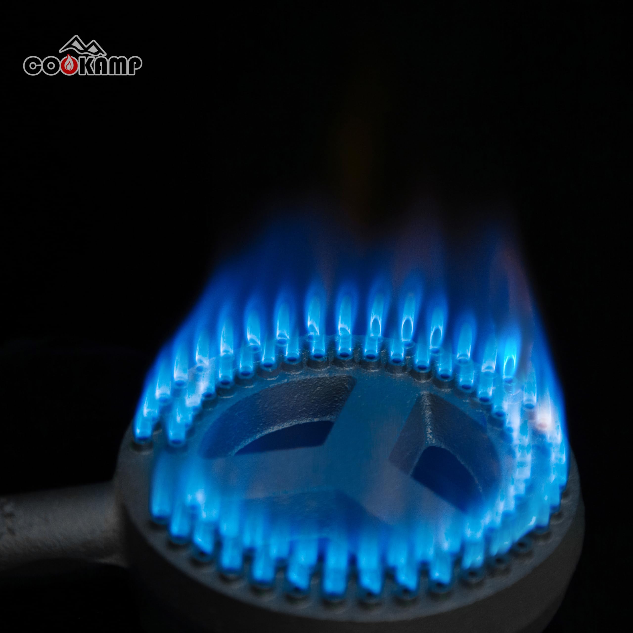 COOKAMP propane-only burner design ideal for outdoor cooking projects.