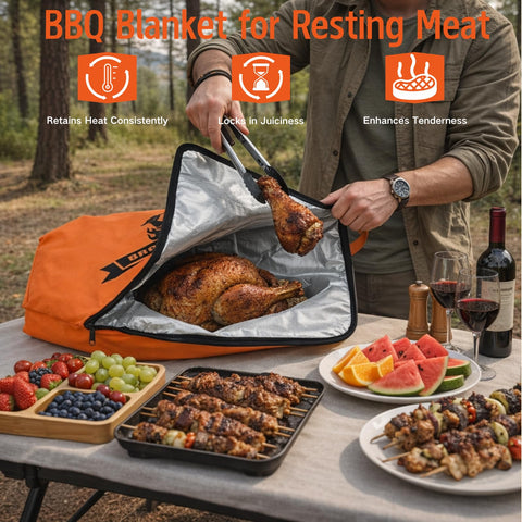 COOKHDIY BBQ blanket easy-clean surface simplifies maintenance after cookouts.
