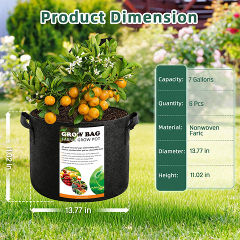 Cookiele breathable nonwoven fabric grow bag promotes airflow and drainage for healthier roots