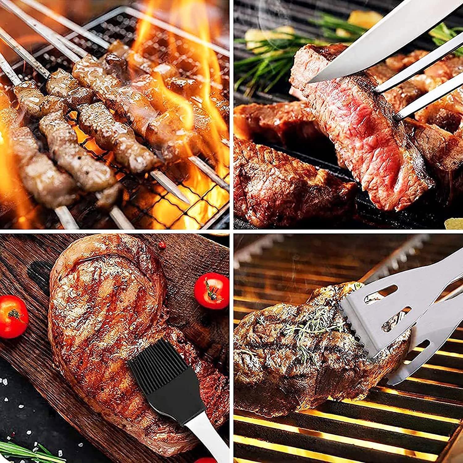 Cooking Coll oil brush and cleaning brush for even seasoning and easy cleanup.