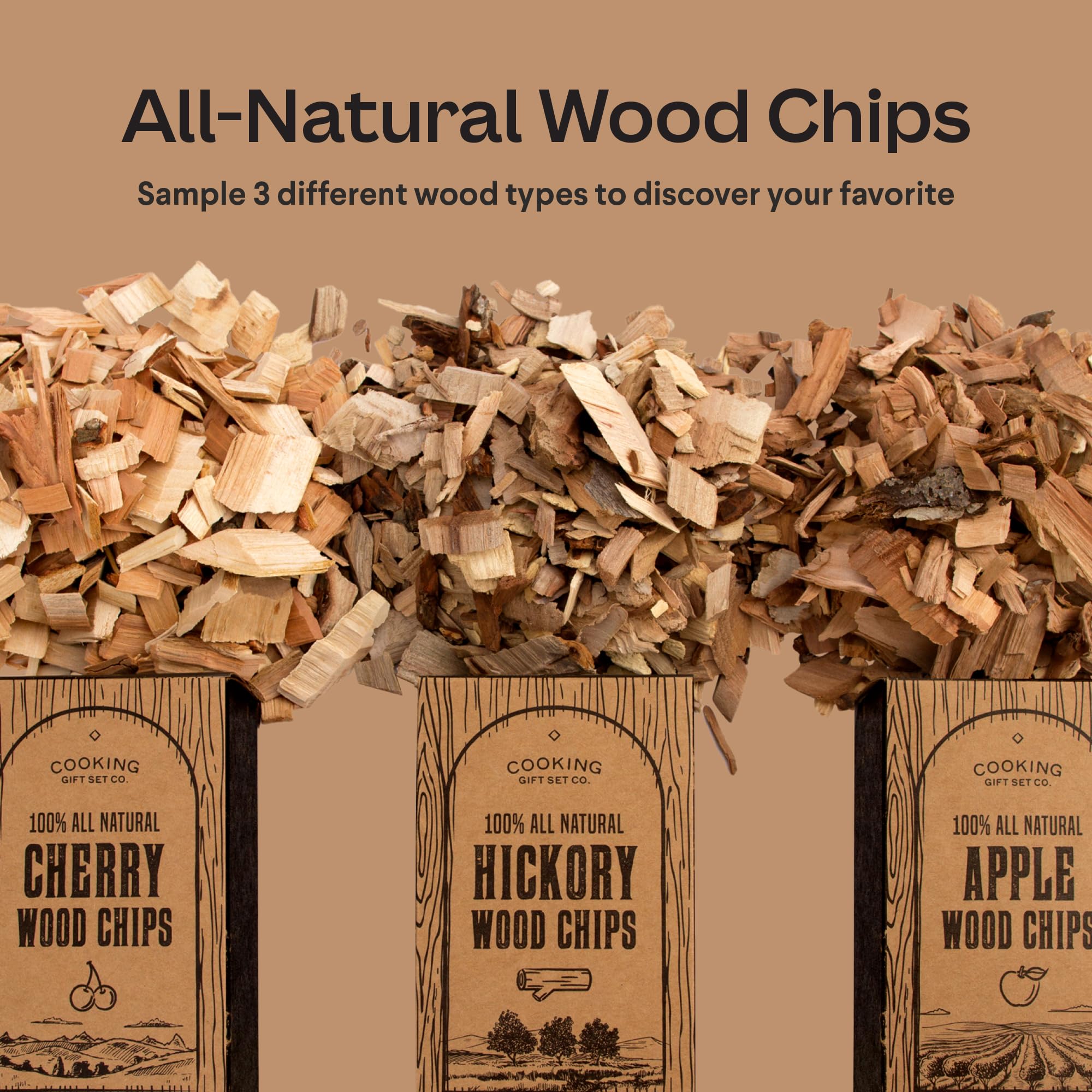 Cooking Gift Set smoked hickory sea salt accents BBQ flavor