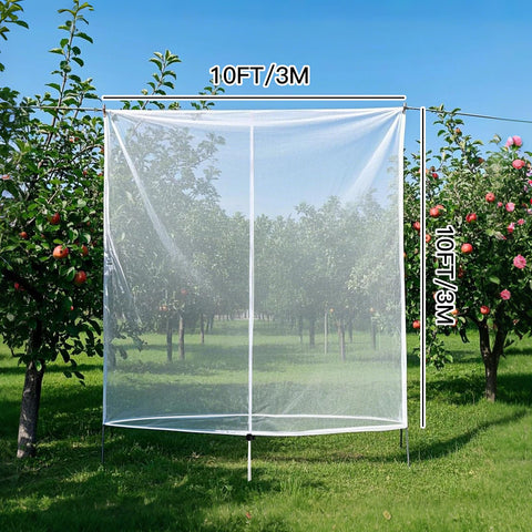 Cookmaster breathable mesh netting lets air water and sunlight reach plants.