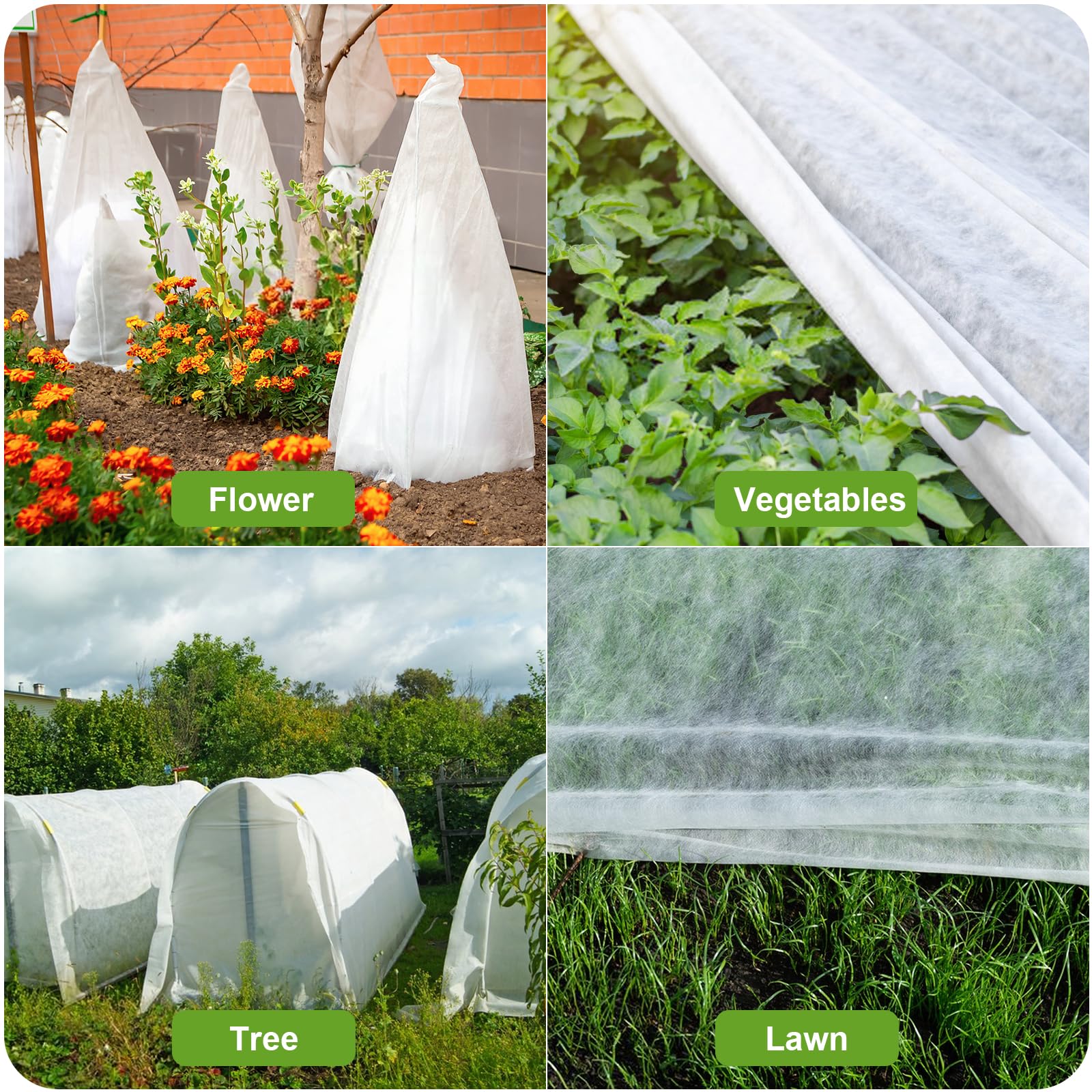 Cookmaster plant cover shelters beds with a simple drape.