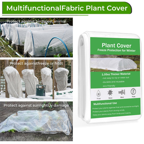 Cookmaster reusable frost cloth supports long-season gardening.