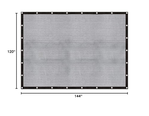 Cool Area shade tarp ready for quick installation with UV resistance