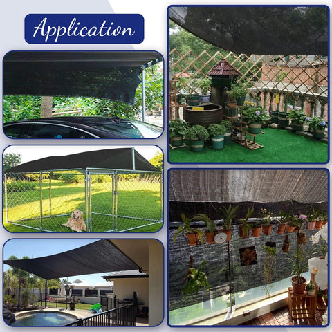 Cool Area mesh tarp in kennel or gazebo setting for versatile use