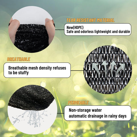 Cool Area shade cloth used outdoors over garden and patio areas.