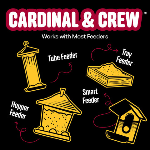 10 lb Cool Birds Cardinal & Crew bag label on shelf