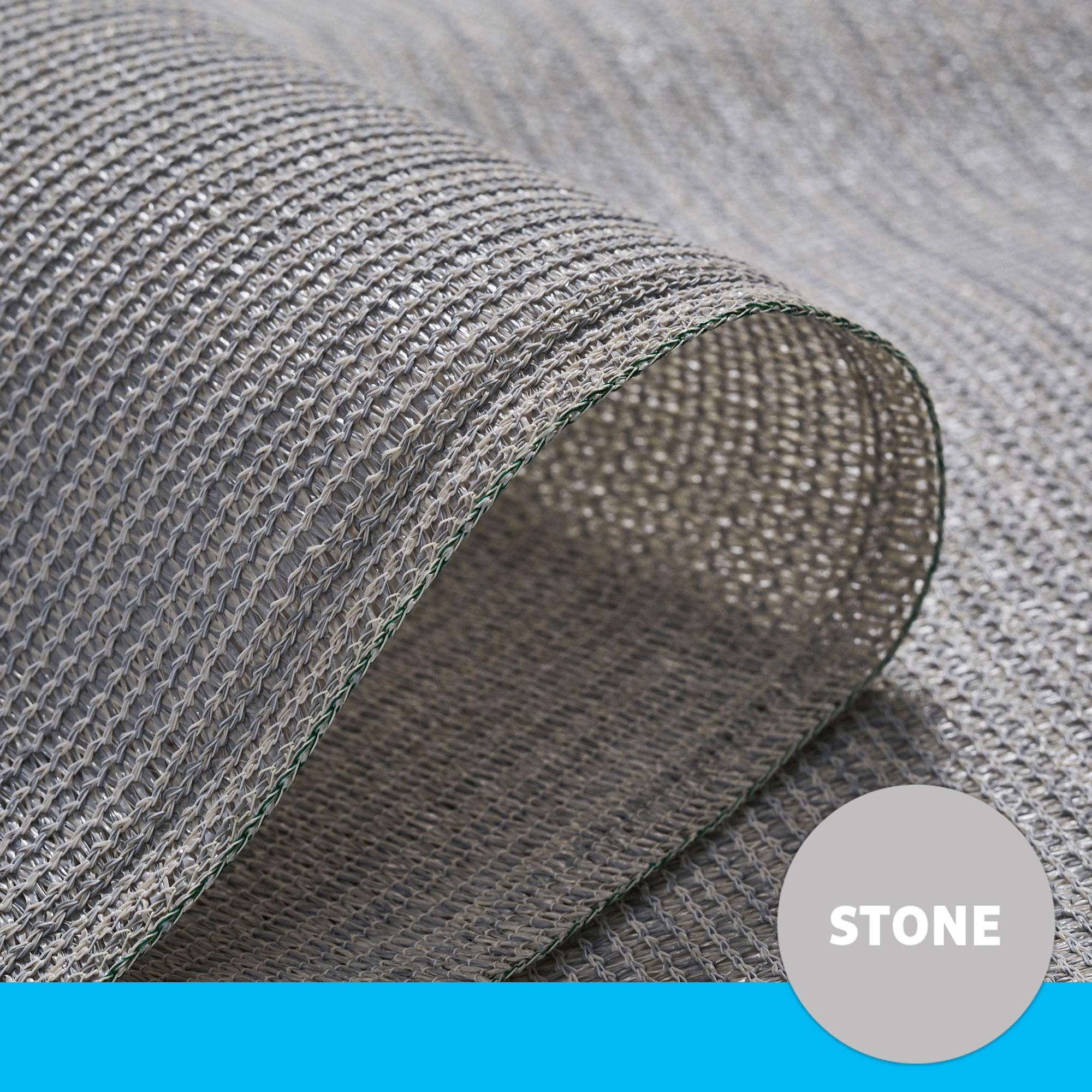 Coolaroo eco-friendly recycled fabric free of lead and phthalates for family spaces.