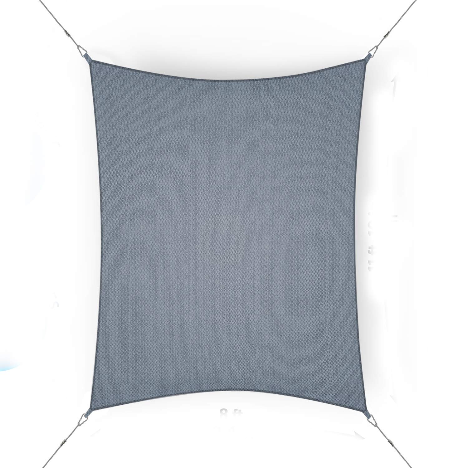 Coolaroo shade sail with pre-attached ropes enables tool-free installation.