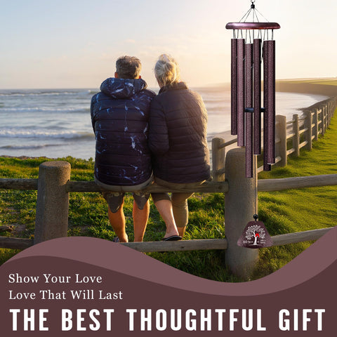 Coolertaste wind chime in garden patio setting.